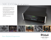 McIntosh MCD-350 - Brochure 